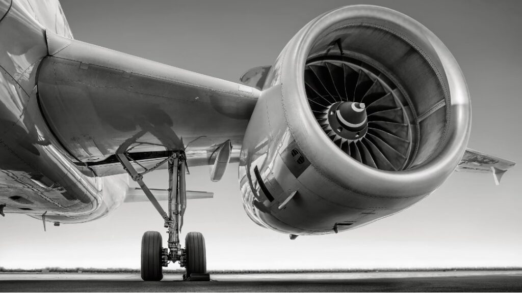 Propeller and wheels of airplane