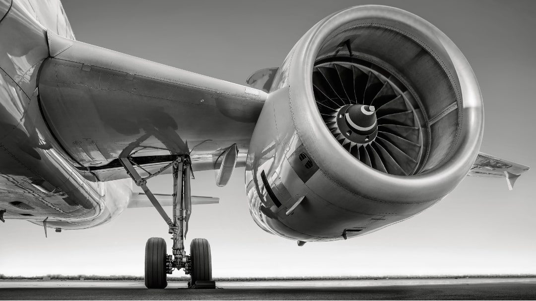 Propeller and wheels of airplane